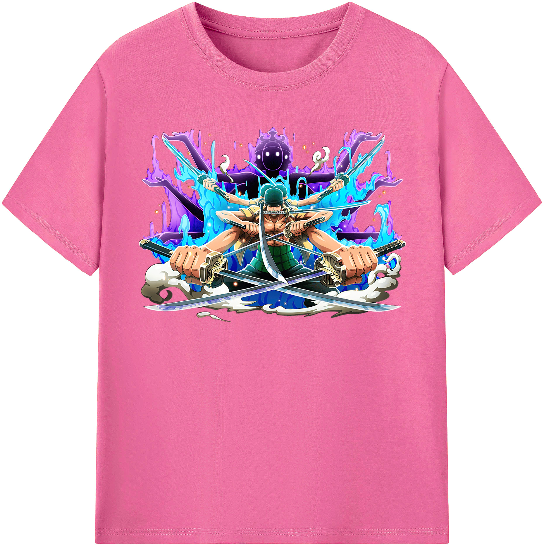 ワンピース ロロノア・ゾロ ONE PIECE Roronoa Zoro レディースカジュアルプリントTシャツ（綿100％）